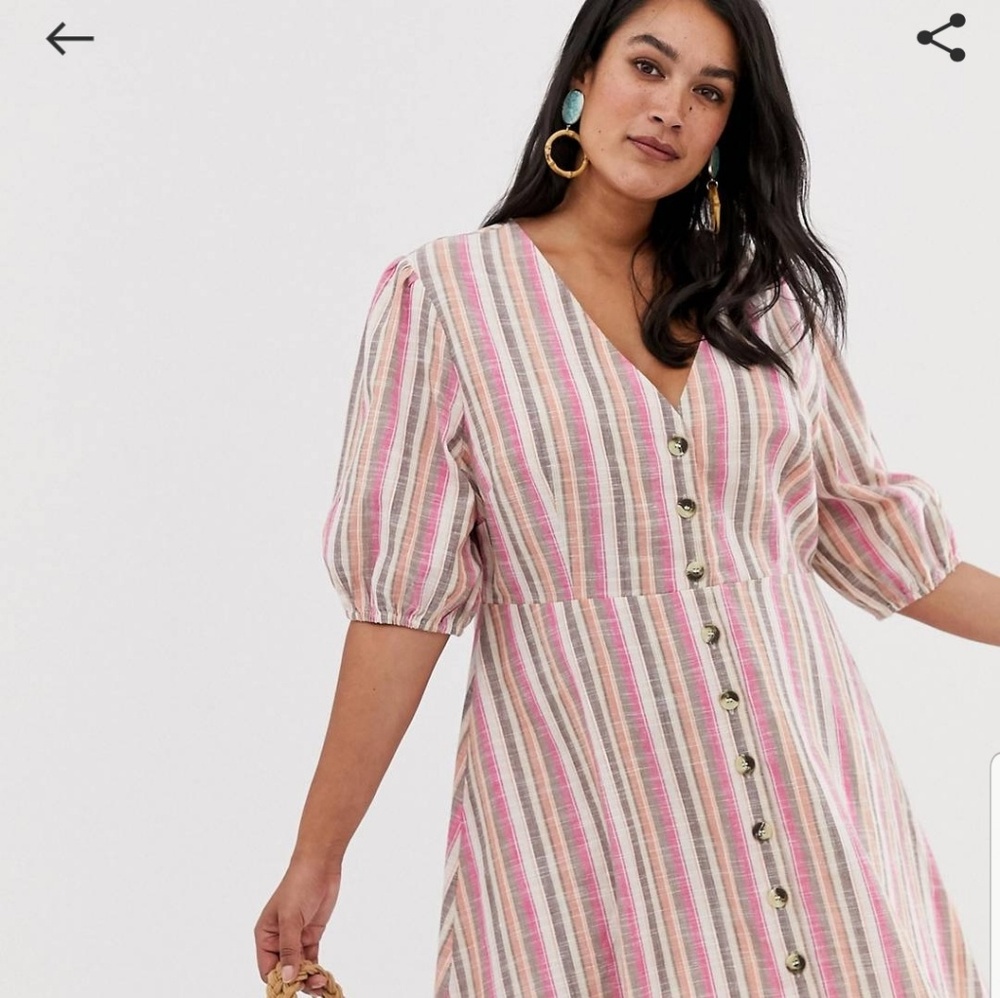 Neon Rose Plus Size Dress